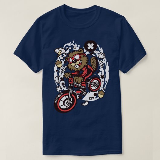 T-shirt Beaver Mountain Biker (Design devant)