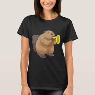 T-shirt Beaver Musicien Trumpet Music