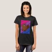 T-shirt Beaver Pride Bisexual Flag LGBTQ Proud Ally Pride  (Devant entier)