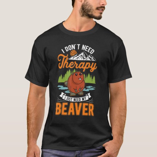 T-shirt Beaver Therapy Barrage Beaver (Devant)