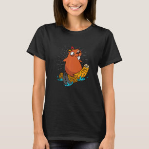 T-shirt Beaver Wood Animaux