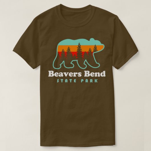 T-shirt Beavers Bend State Park Oklahoma Camping Randonnée (Design devant)