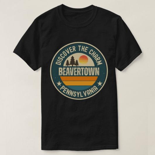 T-shirt Beavertown, Pennsylvanie (Design devant)