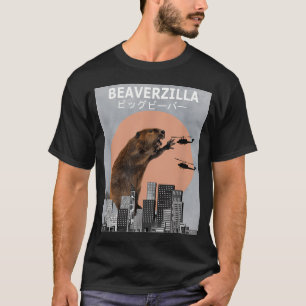 T-shirt Beaverzilla Castor Drôle