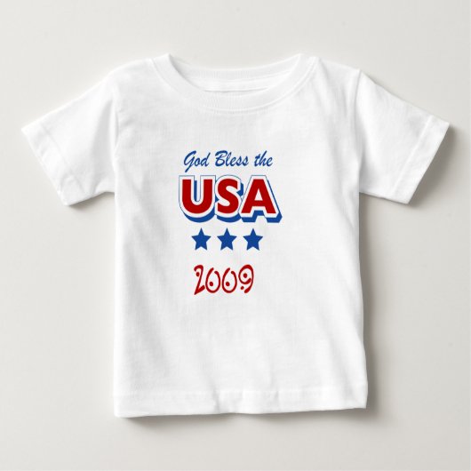 T-shirt bébé 2009 de God Bless USA (Devant)