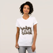 T-shirt bébé à bord (Devant entier)