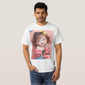 T-shirt bébé adorable - Coton doux, Design mignon, (Devant entier)