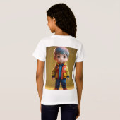 T-Shirt Bébé adorable Sticker Tee - mignon et confortable! (Dos entier)