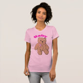 T-shirt Bébé adulte fille bébé ours (Devant entier)