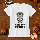 T-shirt Bébé amusant Boo à bord Skeleton Maternité Hallowe
