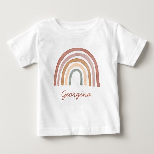 T-shirt bébé arc-en-ciel Boho (Devant)