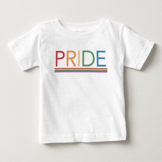 T-shirt bébé arc-en-ciel PRIDE (Devant)