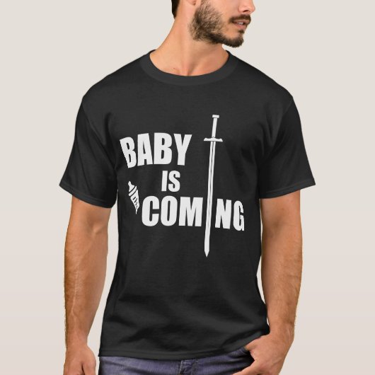 T-shirt Bébé arrive Drôle cadeau pour les papas (Devant)