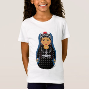 T-Shirt Bébé assyrien de filles de Matryoshka de fille -