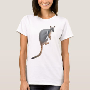 T-shirt Bébé aux pieds jaune de wallaby de roche - chemi