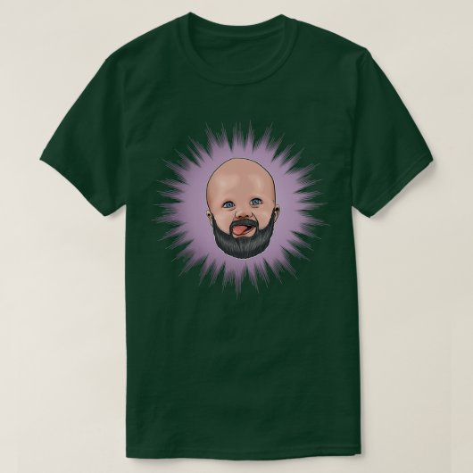 T-shirt Bébé avec barbe (Design devant)