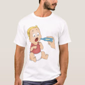 T-shirt Bébé avec de la fièvre (Devant)