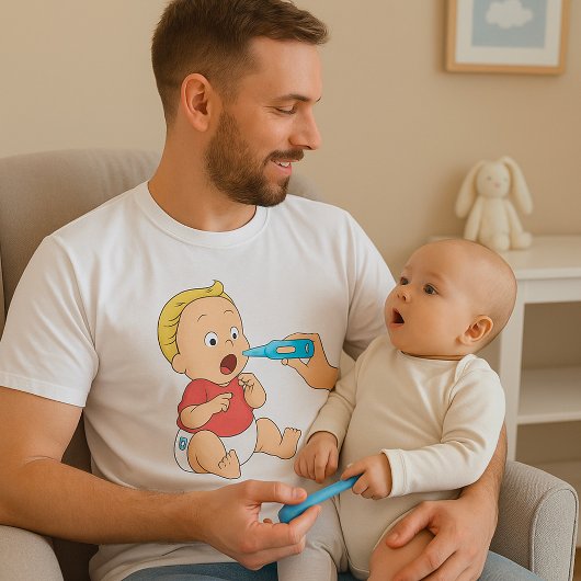 T-shirt Bébé avec de la fièvre