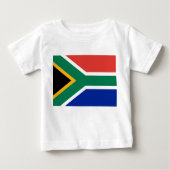 T-shirt bébé avec drapeau d'Afrique du Sud (Devant)