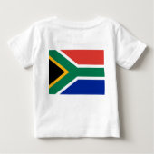 T-shirt bébé avec drapeau d'Afrique du Sud (Dos)