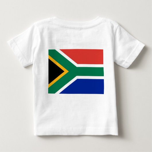 T-shirt bébé avec drapeau d'Afrique du Sud (Dos)