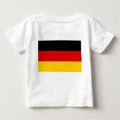 T-shirt bébé avec drapeau d'Allemagne (Dos)