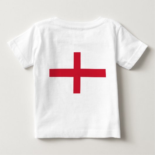 T-shirt bébé avec drapeau d'Angleterre (Dos)