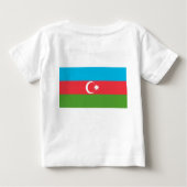 T-shirt bébé avec drapeau d'Azerbaïdjan (Dos)