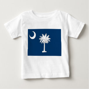 T-shirt bébé avec drapeau de Caroline du Sud