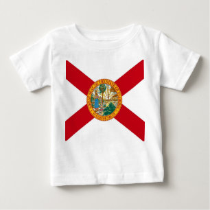 T-shirt bébé avec drapeau de Floride