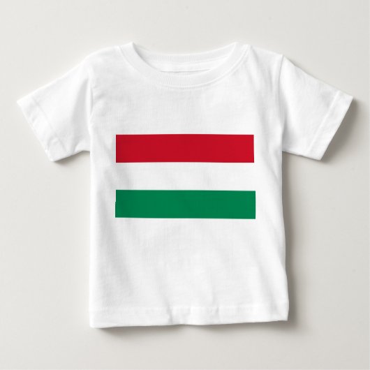 T-shirt bébé avec drapeau de la Hongrie (Devant)