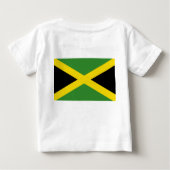 T-shirt bébé avec drapeau de la Jamaïque (Dos)