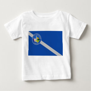 T-shirt bébé avec drapeau de Las Vegas City, U.S.A