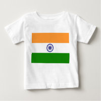 T-shirt bébé avec drapeau de l'Inde