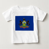T-shirt bébé avec Drapeau de Pennsylvanie (Devant)
