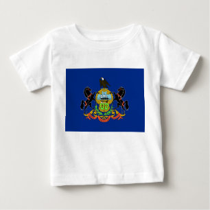 T-shirt bébé avec Drapeau de Pennsylvanie
