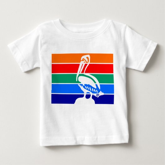 T-shirt bébé avec drapeau de Saint-Pétersbourg (Devant)