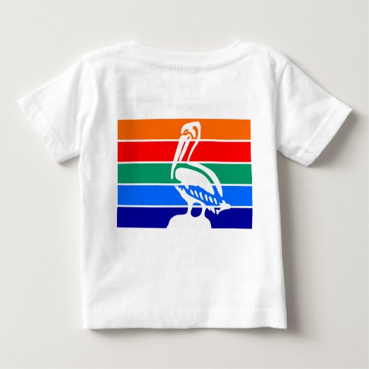 T-shirt bébé avec drapeau de Saint-Pétersbourg (Dos)