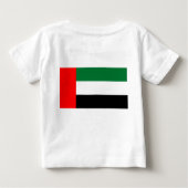 T-shirt bébé avec drapeau des Émirats Arabes Unis (Dos)