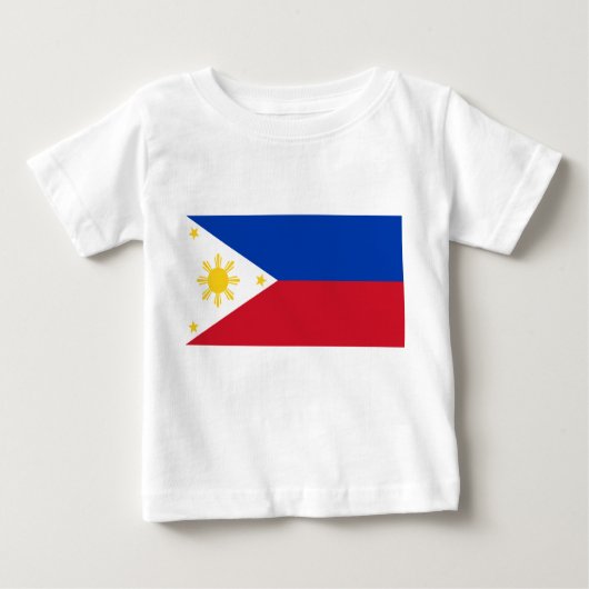 T-shirt bébé avec drapeau des Philippines (Devant)