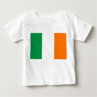 T-shirt bébé avec drapeau d'Irlande