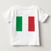 T-shirt bébé avec drapeau d'Italie (Dos)