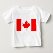 T-shirt bébé avec drapeau du Canada (Devant)