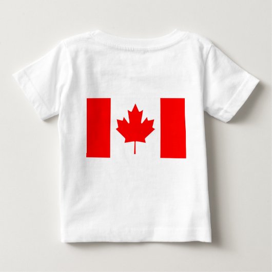 T-shirt bébé avec drapeau du Canada (Dos)