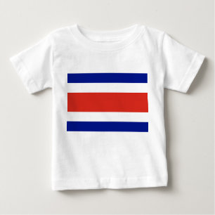 T-shirt bébé avec drapeau du Costa Rica