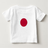 T-shirt bébé avec drapeau du Japon (Dos)