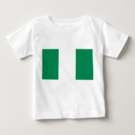 T-shirt bébé avec drapeau du Nigeria (Devant)