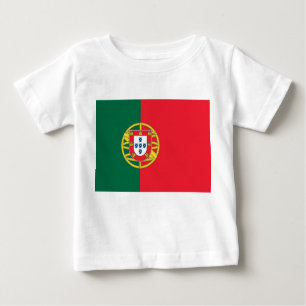T-shirt bébé avec drapeau du Portugal
