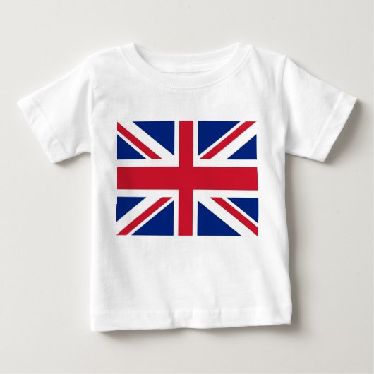T-shirt bébé avec drapeau du Royaume-Uni (Devant)