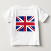 T-shirt bébé avec drapeau du Royaume-Uni (Dos)